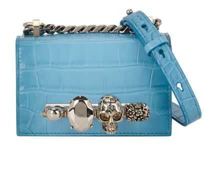 Embossed Jewelled Satchel, front view
